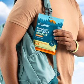 Cliganic Cliganic Mosquito Repellent Microfiber Bracelets (20 Pack) - for Adults and Kids, DEET Free Wristbands