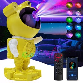 Galaxy Projector Night Light Astronaut-Star Projector, Bluetooth Speaker, White Noise,Nebula Star and Moon Galaxy Lights for Bedroom with Timer,360° Adjustable with Remote, Starry Galaxy Projector