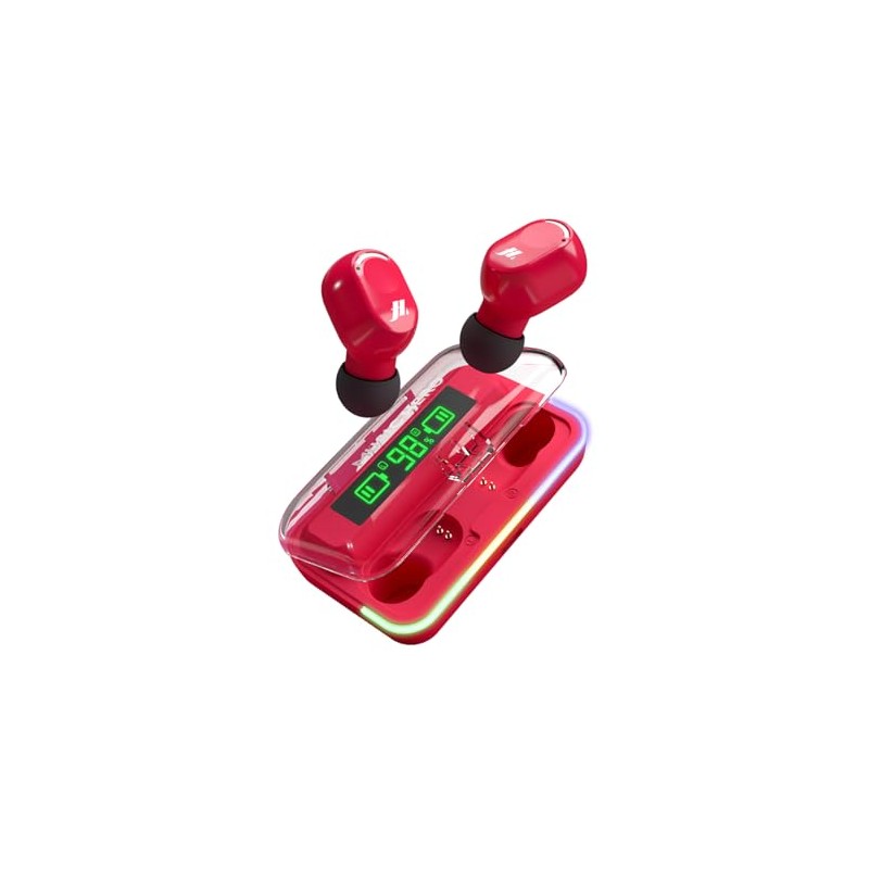 MUSIC HERO TWS Wireless Headphones with Charging Case, LCD Display,