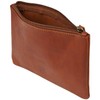 Wildery® #WI707 Small Real Leather Bank Folder with Zip Wallet