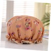 WOONEKY 2pcs Women's Waterproof Bathing Cap Soft Elastic Headwear Shower