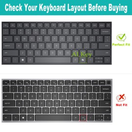 Keyboard Cover for 2026 2025 Dell Pro 14 PC14250/14255,Pro 14 Plus PB14250/14255,Pro 14 Max MC14250/14255 14'' (NOT FIT Dell Pro Max 14 Premium & Education/Rugged/Essential 14)-Black