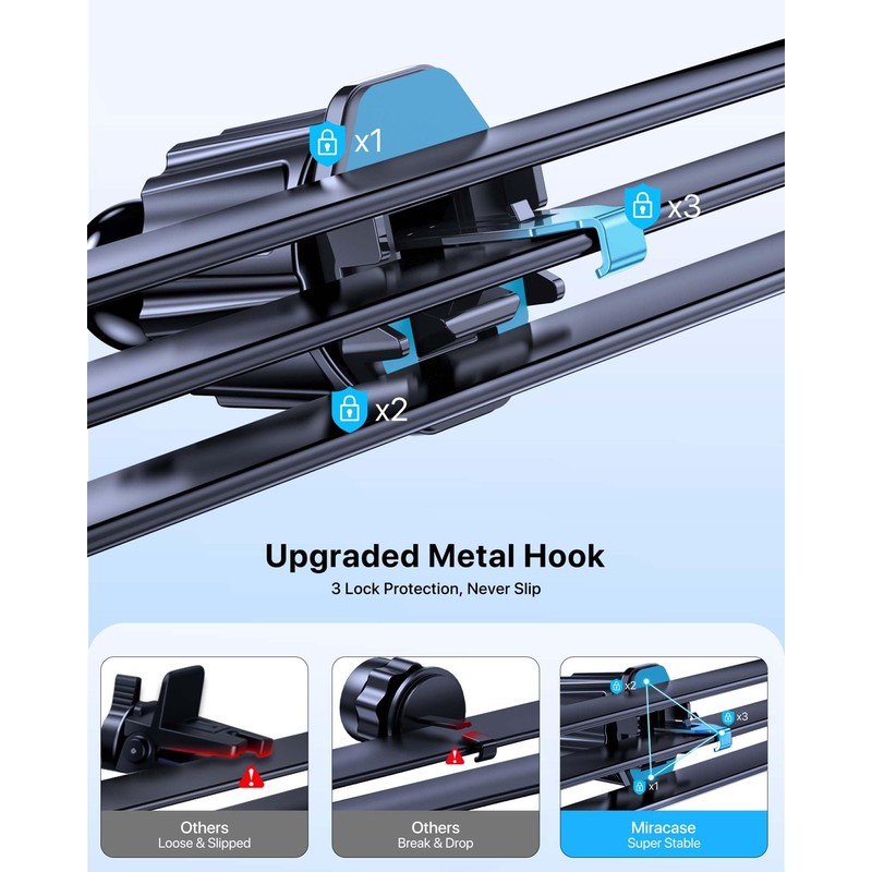 Miracase kfz-telefonhalterung lüftungsschlitz