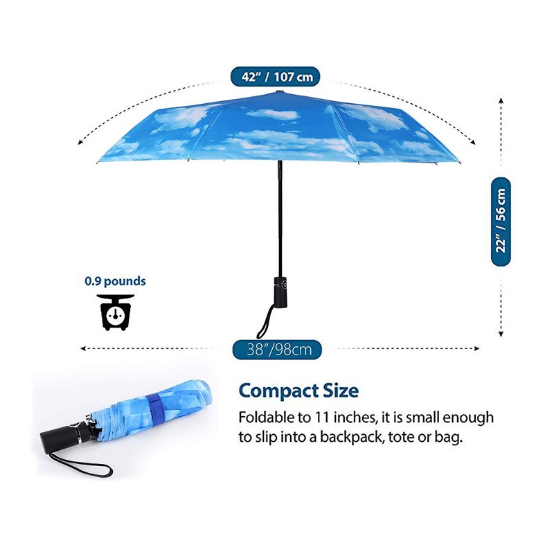SY COMPACT Travel Umbrella Automatic Windproof Umbrellas Strong Compact Umbrella