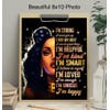 Empowered Black women African American Wall Art - Inspirational Motivational