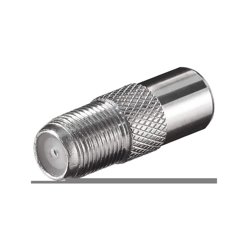 F Female to Coaxial Male 9.5 mm