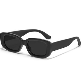 AWGSEE Retro Rectangle Kids Sunglasses 90’s Vintage Fashion Narrow Square Frame Glasses Shades for Girls Boys UV Protection