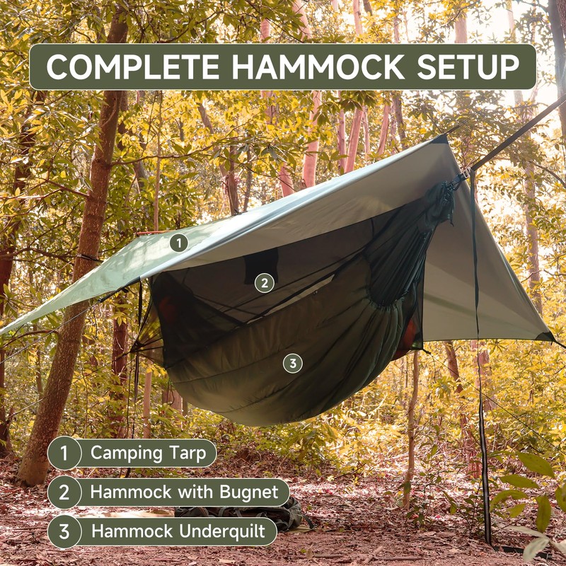 Travel Bird Hammock Underquilt for Camping Hammock, Warm Insulation Ultralight