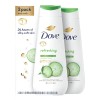 Dove Refreshing Body Wash, Cucumber And Green Tea, 2 Pzs