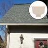 HOMSFOU Square PVC Downspout Adapter 9.25X6.29X5.31 Inches Rain Gutter Collector