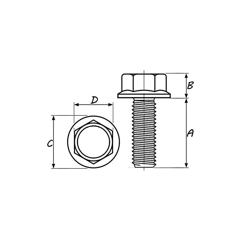 Kutlu Deutschland GmbH M8 x 30 mm Left Thread Locking