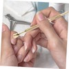 Baluue 2pcs Stainless Steel Dual-sided Cuticle Remover Tool for Fingernails