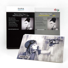 DURICO Smooth Rag 315GSM Cotton Surface Fineart Digital Inkjet Photo Paper (8.5" x 11", 25 sheets)