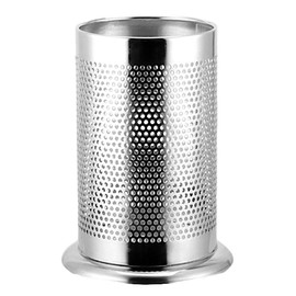 AllBright Stainless Steel Cutlery Stand Chopstick Fork Spoon Cookware Ladle Storage Kitchen (Punching)