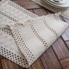 Weldomcor Macrame Table Runner Cream Beige Boho Table Runner with