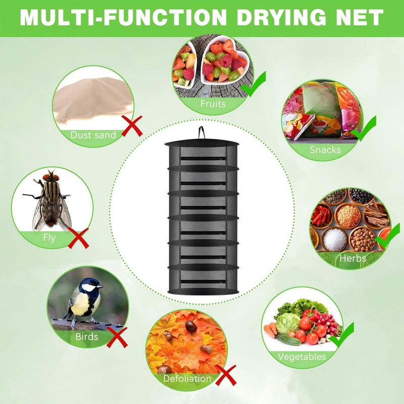 Vesici 6 Layer Camping Drying Rack, 23.6” x 51” Extra