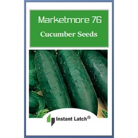 50 Marketmore 76 Cucumber Seeds | Non-GMO | Heirloom | Instant Latch Garden Seeds