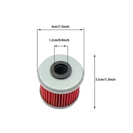 6Pack Oil Filter Compatible with CRF150R CRF250R CRF250X CRF450R CRF450X Motorcycle ATV Parts Replace 116 HF116 15412-MEN-671
