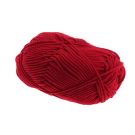 NUOBESTY 50g Soft Cotton Yarn Chunky Hand-Woven Crochet Knitting Wool Rust Red for Sweaters Hats and Scarves Super Soft and Warm Cotton Yarn for Crafting