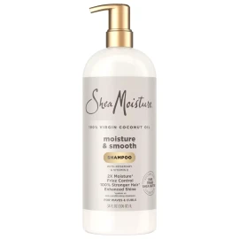 SheaMoisture 100% Virgin Coconut Oil Moisture & Smooth Shampoo, 34 Fluid Ounce