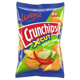 Lorenz Crunchips 130g | Unique crunch | Magically delicious (Chilli & Lime, 8)