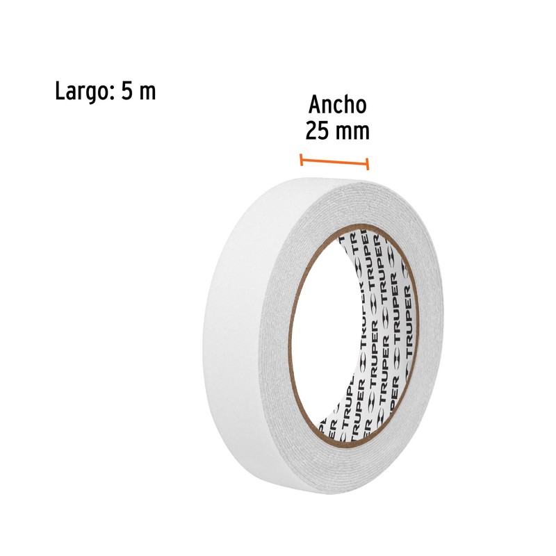 Truper CIA-15B, Rollo de 5 m de cinta antiderrapante color