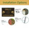 Andchi 2-Pack Smile You Are On Camera Signs Aluminium Material,