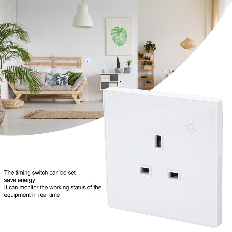 Smart Socket Wall Mounted ABS Timing Panel Wireless Remote Controllable