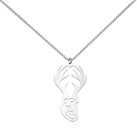 OKEYCH Silence Lambs Movie Inspired Gift Hannibal Lecter Fan Necklace Hannibal Jewelry Horror Movie Lover Gift (Hannibal NC 3.0)