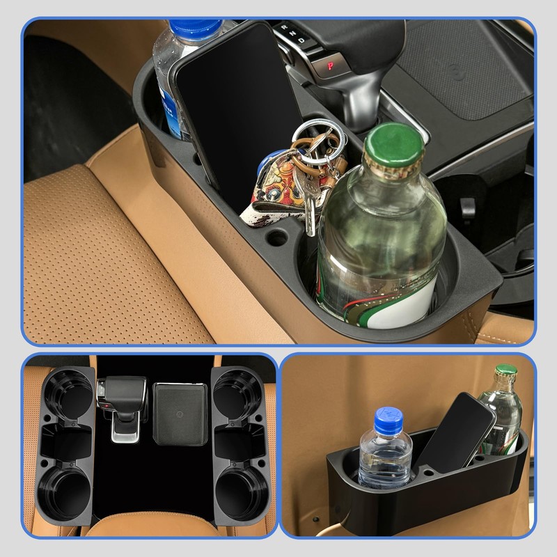 AULESSE 2PCS Seat Wedge Cup Holder for Car, Seat Gap