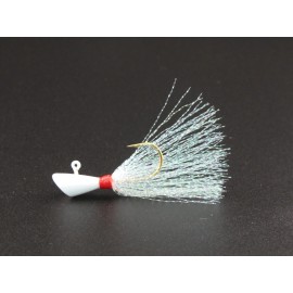 SHAD DART BEST SHAD GRABBERS 1/8 OZ ECO FRIENDLY NON LEAD WHITE + CRYSTAL FLASH - 10