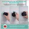 Hibbent Vacuum Suction Cup Shower Head Holder, Removable Showerhead Bracket,