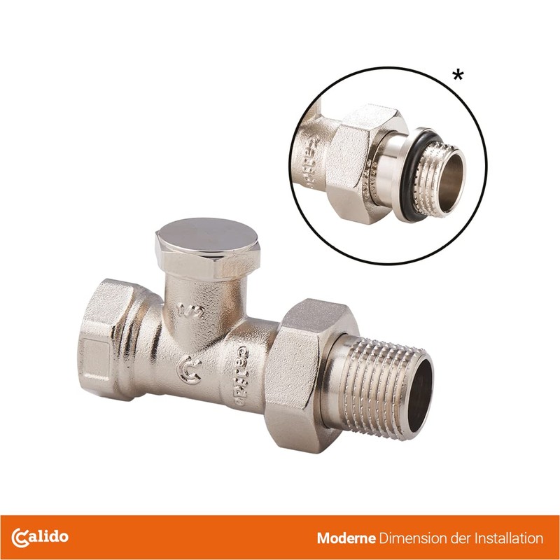 CALIDO Thermostat Set, Thermostat Head with M 30 x 1.5