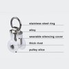 ZSHINE Aluminium Alloy Heavy-duty Curtain Rail Pulleys Runners(50pcs)
