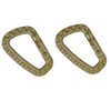 Set of 2 Plastic Carabiner D-Shape - Lightweight & Robust