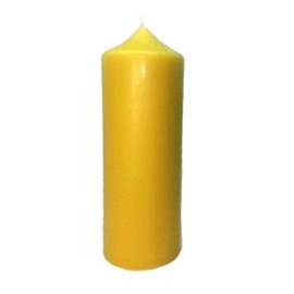 Pure Natural Beeswax Pillar Candle 2.25 inch x 7.25inch, 2.25"x9" or 2.75" x 7.25" Select Your Size