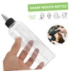 Baluue 12Pcs Transparent Squeeze Dispensing Bottles with Pointed Caps Liquid
