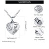 LuxglitterLin Heart Cremation Necklace for Mom Ashes Angel Wing Urn