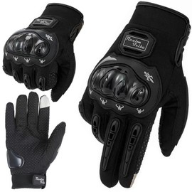 DOEOMK Motorbike Gloves for Men and Women, Index finger touch screen motorcycle gloves, Racing gloves with back protection for ATVs, Scooters, MTB, Cycling, Motocross and Other outdoor sports (XXL)