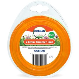 VONRUSS-UK 15M Garden Strimmer Trimmer Line Cord 2.4mm Nylon Wire Garden Grass (2.4mm x 15m)