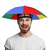 ZKGYUS Umbrella Hat with Elastic Band, Fishing Umbrella Cap Outdoor
