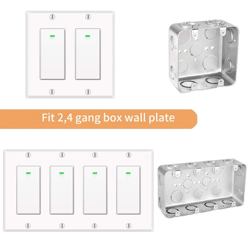 Alexa Light Switch, Double Smart WiFi Light Switches, Smart Switch