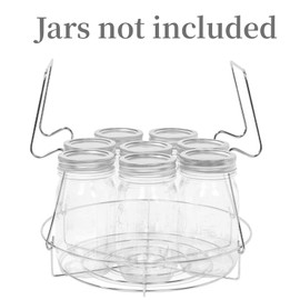 Stainless Steel Canning Rack, Foldable Save Time Water Bath Canning Rack Anti Rust Anti Scalding for Mason Jars for Spherical Tanks