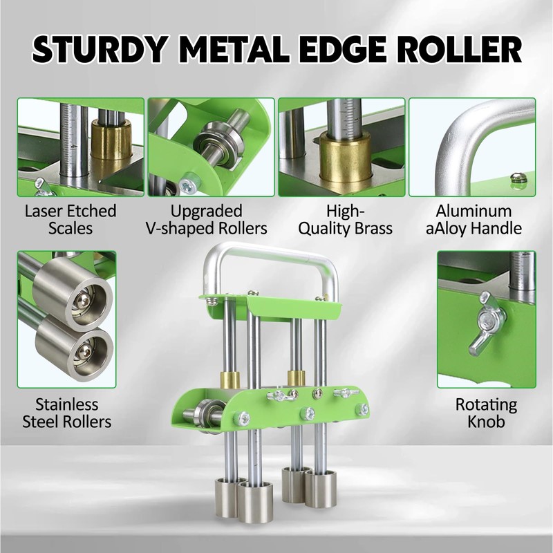 Roller Bender, 0-90°Bending Angle Metal Bending Tool, Steel Aluminum Copper