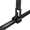 intervisio Cable Ties, Resealable, 540 mm x 7.6 mm, Black,