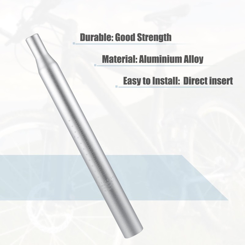 A ABSOPRO Bicycle Seat Post Seat Tube with Scale Marking