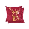 Emma Barclay Velvet Stag - Large Soft Plush Velvet Cushion