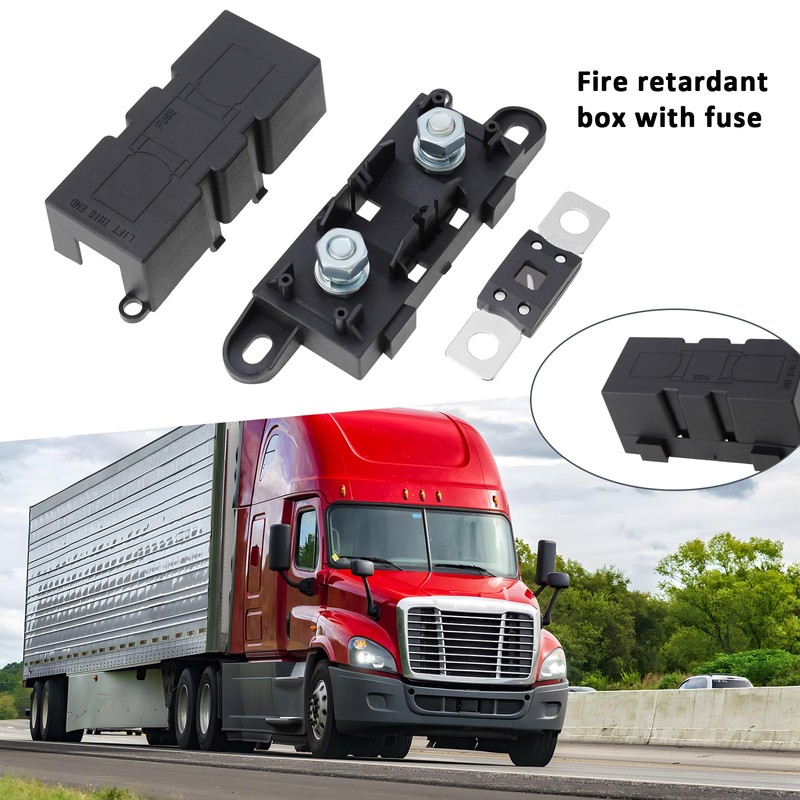VGOL 1Set MEGA Car Fuse Holder with 500A Fuse ABS