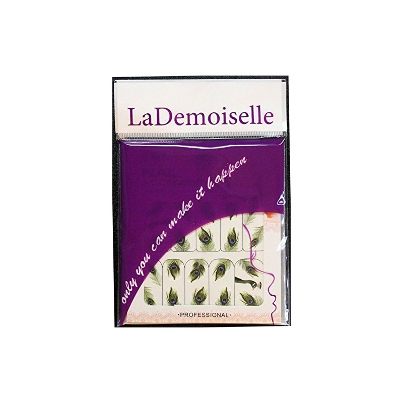 Water Nail Tattoo Stickers - Flowers, Dolphins, Butterflies, Peacock Feather