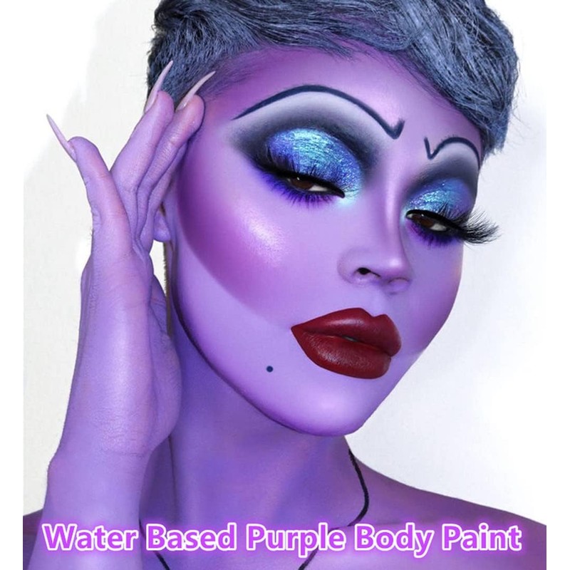 Go Ho 6 Colors Purple Face Body Paint,Cream Water Based